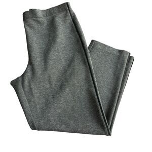 St. John Gray Straight Leg Pull On Pants - Size Large